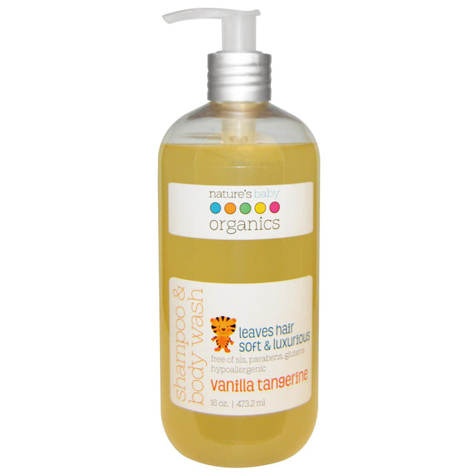 Nature's Baby Organics Shampoo & Body Wash Vanilla Tangerine 473ml