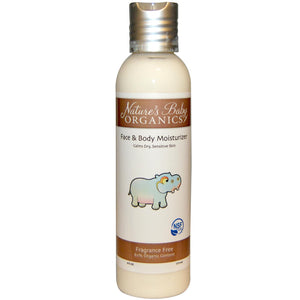 Nature's Baby Organics Face & Body Moisturiser Fragrance Free 177.4ml