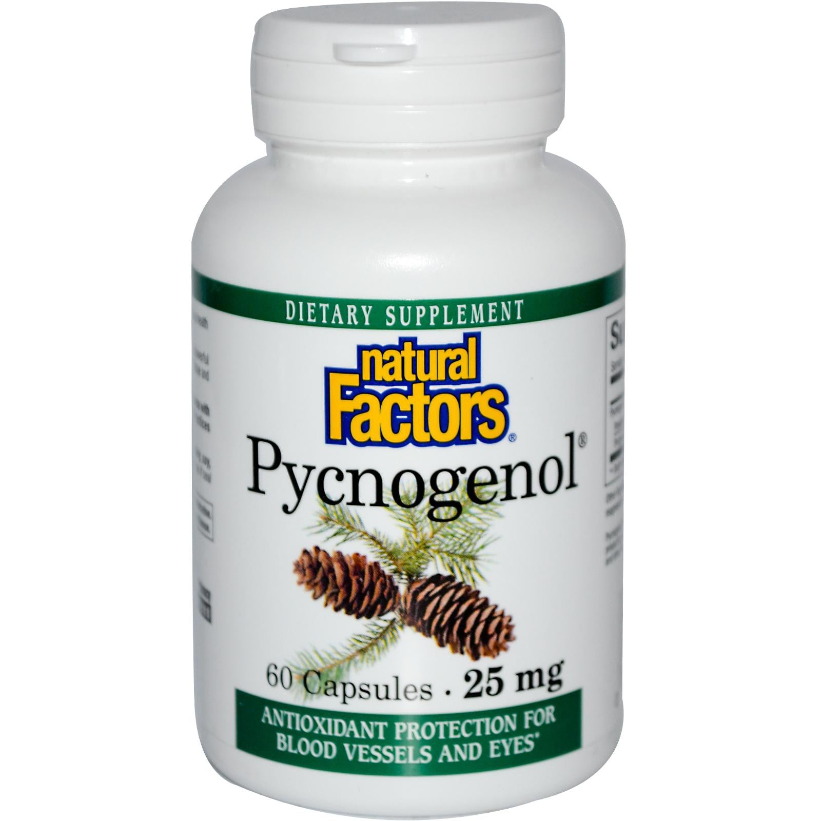 Natural Factors Pycnogenol 25mg 60 Capsules
