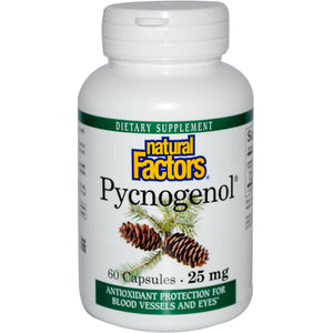 Natural Factors Pycnogenol 25mg 60 Capsules