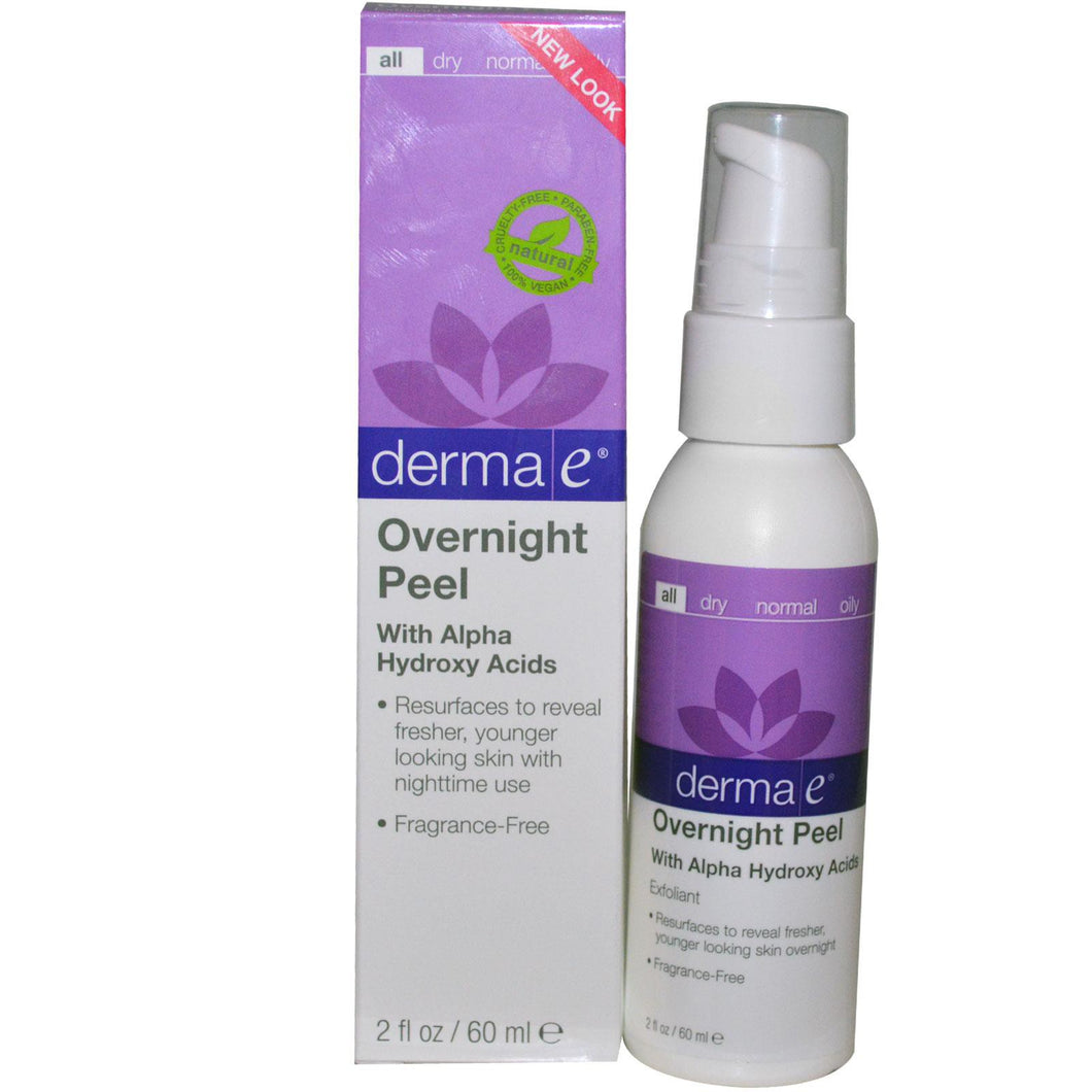 Derma E Overnight Peel with Alpha Hydroxy Acids 60ml 2 fl oz