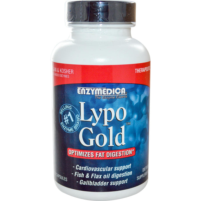 Enzymedica Lypo Gold Optimises Fat Digestion 120 Capsules