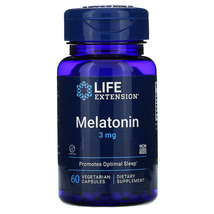 Life Extension Melatonin 3mg 60 Vegetarian Capsules