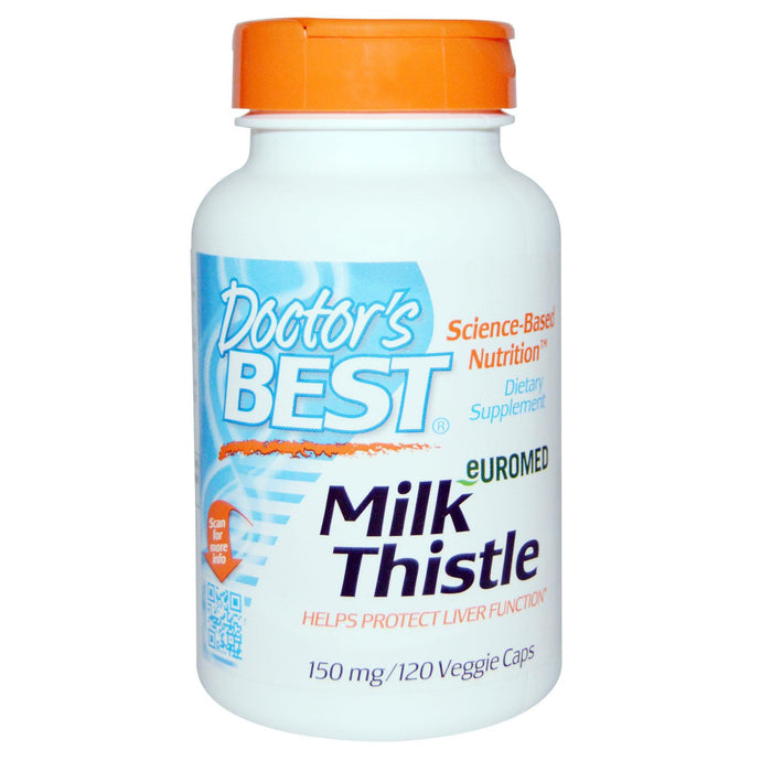 Doctor's Best Euromed Milk Thistle 150mg 120 Veggie Capsules