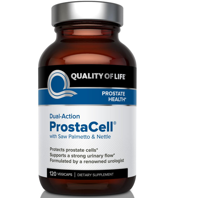 Quality of Life Labs ProstaCell with Saw Palmetto & Nettle Dual-Action 120 Veggie Capsules