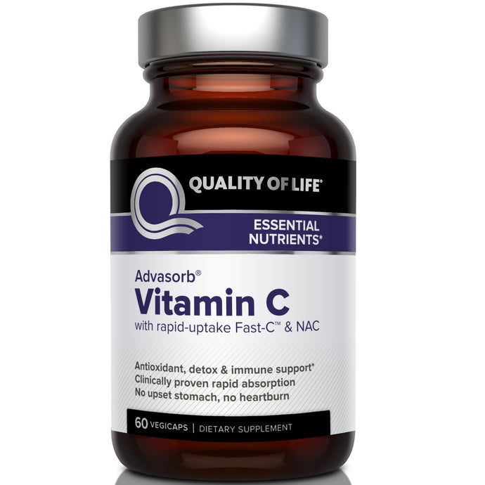 Quality of Life Labs Advasorb Vitamin C 60 Veggie Capsules