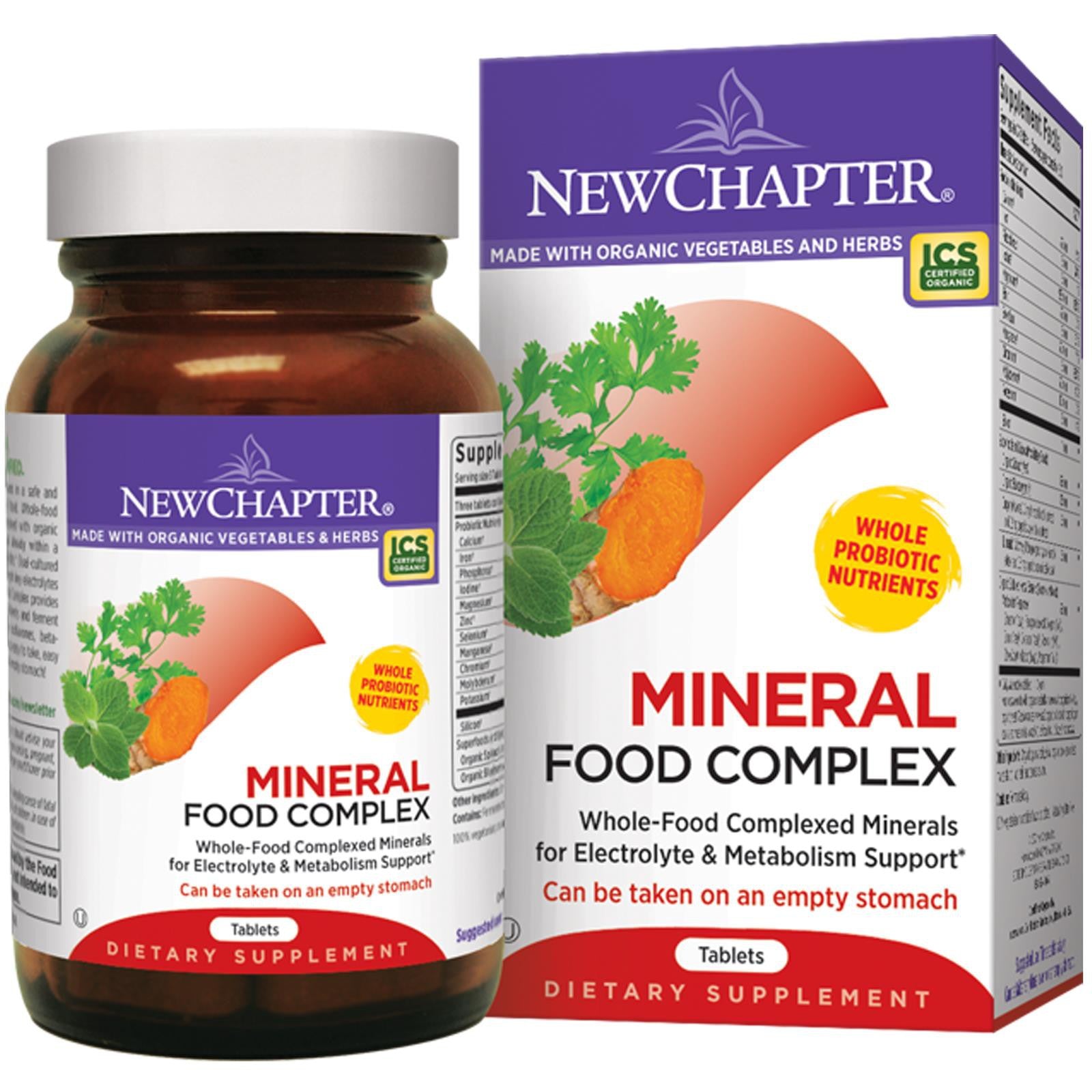 New Chapter Mineral Food Complex 90 Tablets