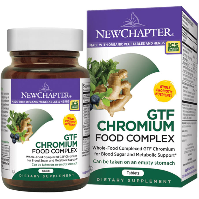 New Chapter GTF Chromium Food Complex 60 Tablets