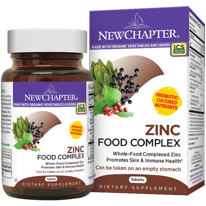 New Chapter, Zinc Food Complex, 60 Tablets