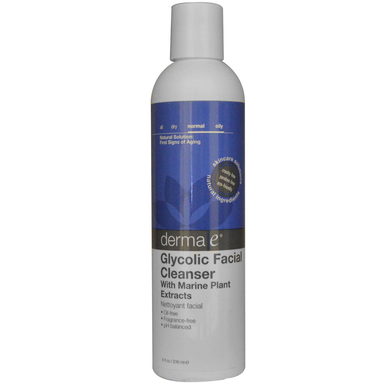Derma E, Glycolic Facial Cleanser, 236 ml, 8 fl oz