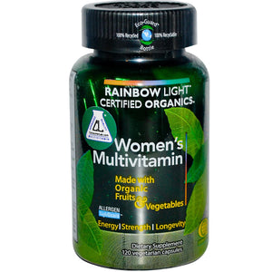 Rainbow Light Certified Organics Women's Multivitamin 120 Veggie Capsules