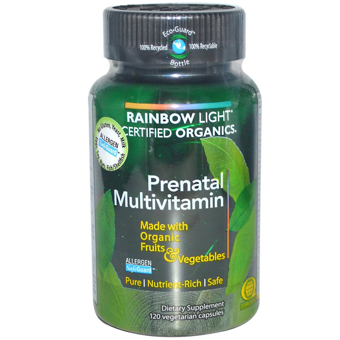 Rainbow Light Certified Organics Prenatal Multivitamin 120 Veggie Capsules