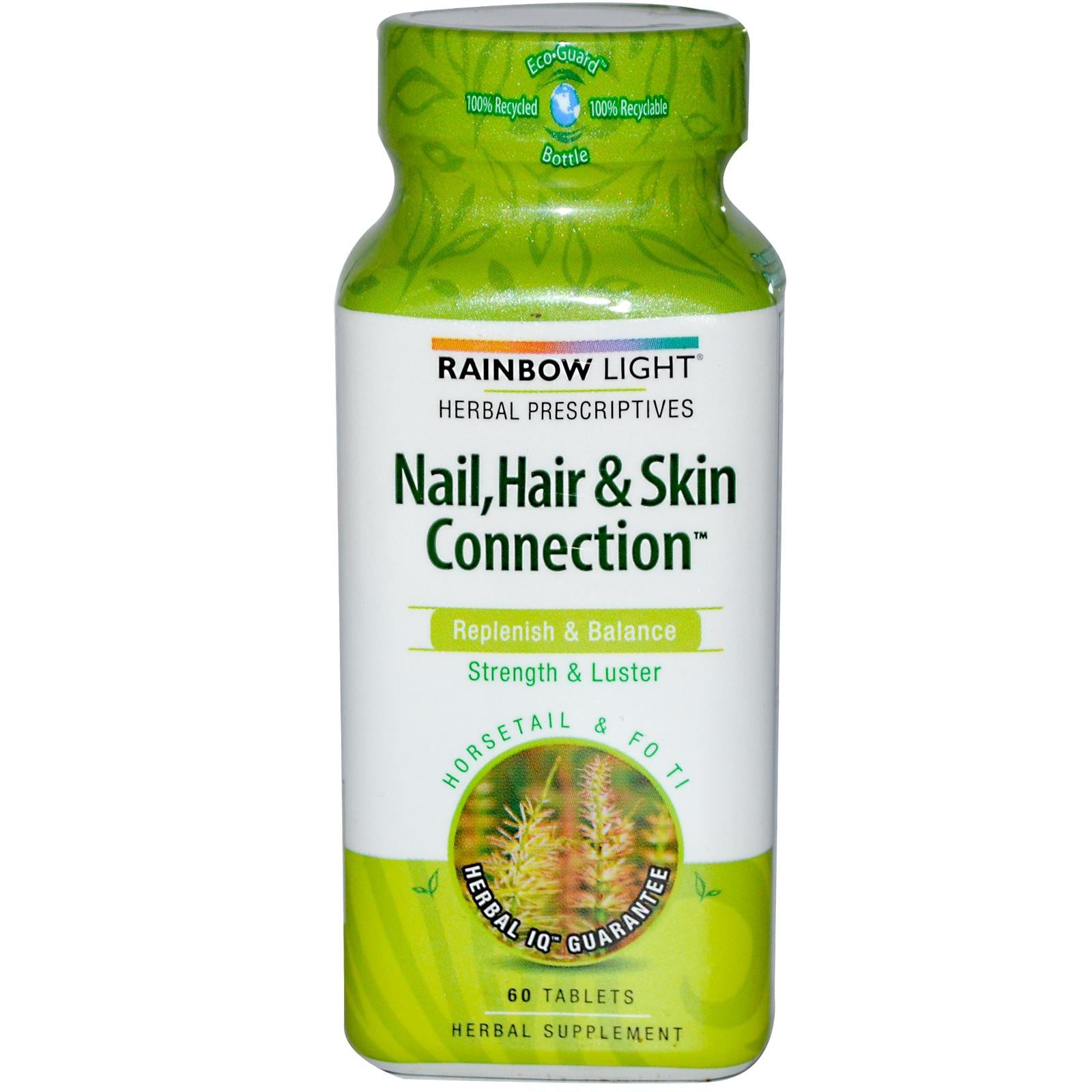 Rainbow Light Herbal Prescriptives Nail Hair & Skin Connection Replenish & Balance 60 Tablets