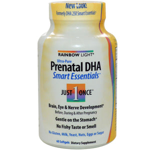 Raibow Light Just Once Ultra Pure Prenatal DHA Smart Essentials 60 Softgels