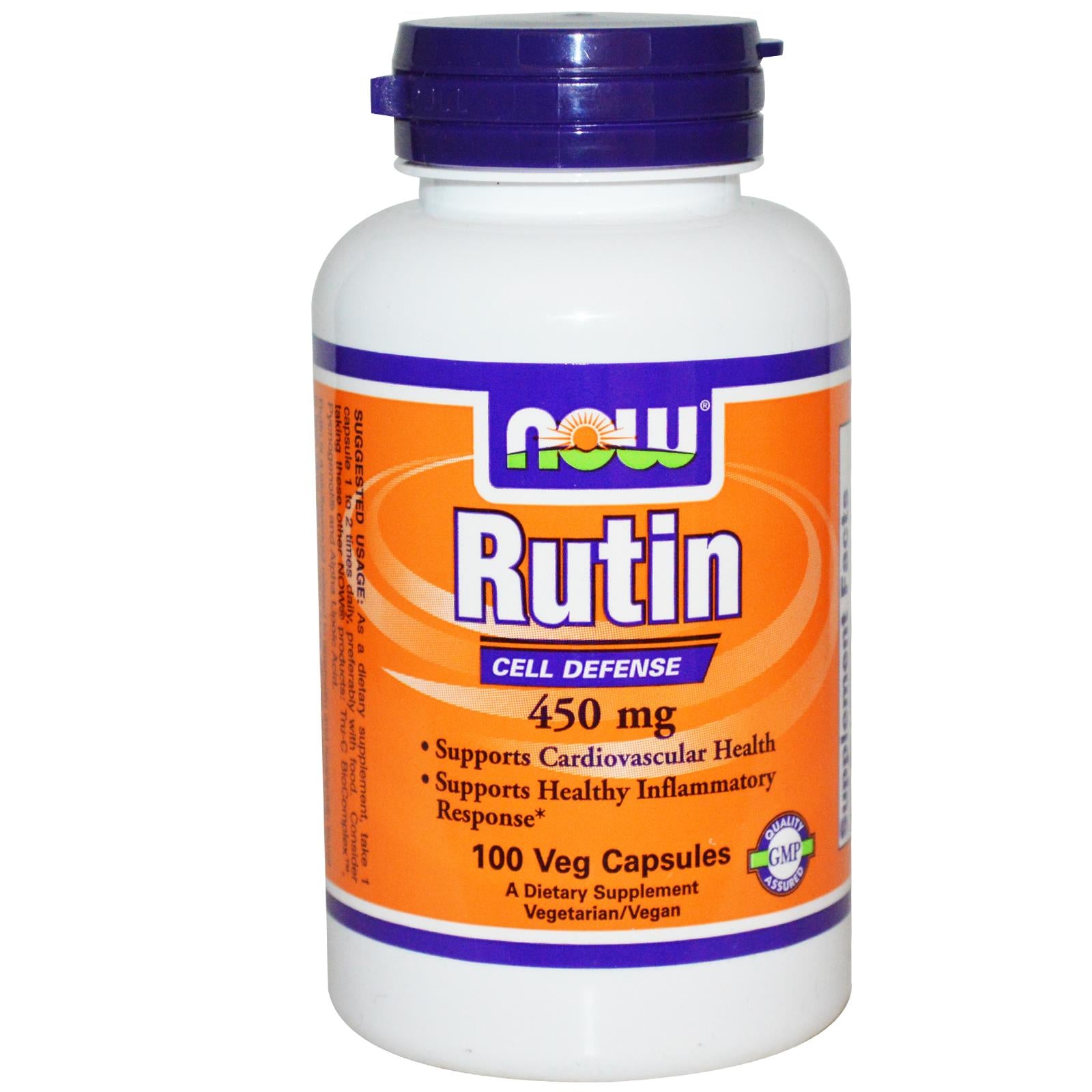 Rutin 450mg 100 Veggie Caps - Now Foods - Online Supplement Store ...