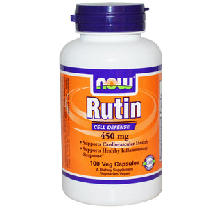 Now Foods Rutin 450mg 100 Veggie Caps - Dietary Supplement
