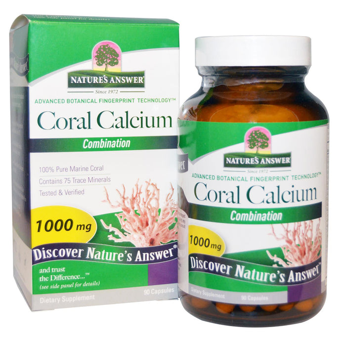 Nature's Answer Coral Calcium Combination 1000mg 90 Capsules