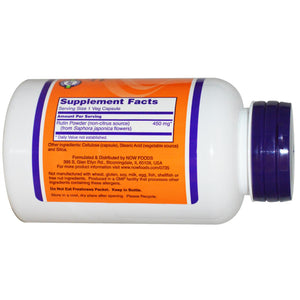 Now Foods Rutin 450mg 100 Veggie Caps - Dietary Supplement
