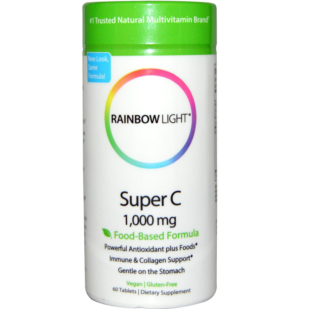 Rainbow Light, Super C, 1000 mg, 60 Tablets
