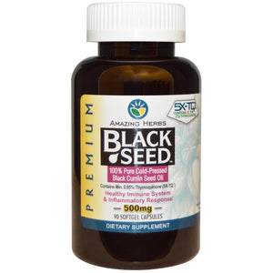Amazing Herbs Black Seed 500mg 90 Softgels