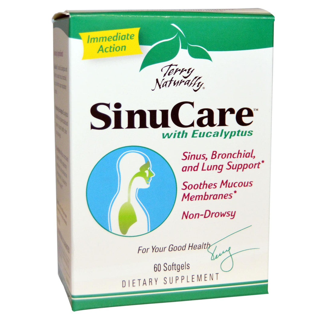 EuroPharma Terry Naturally SinuCare with Eucalyptus 60 Softgels