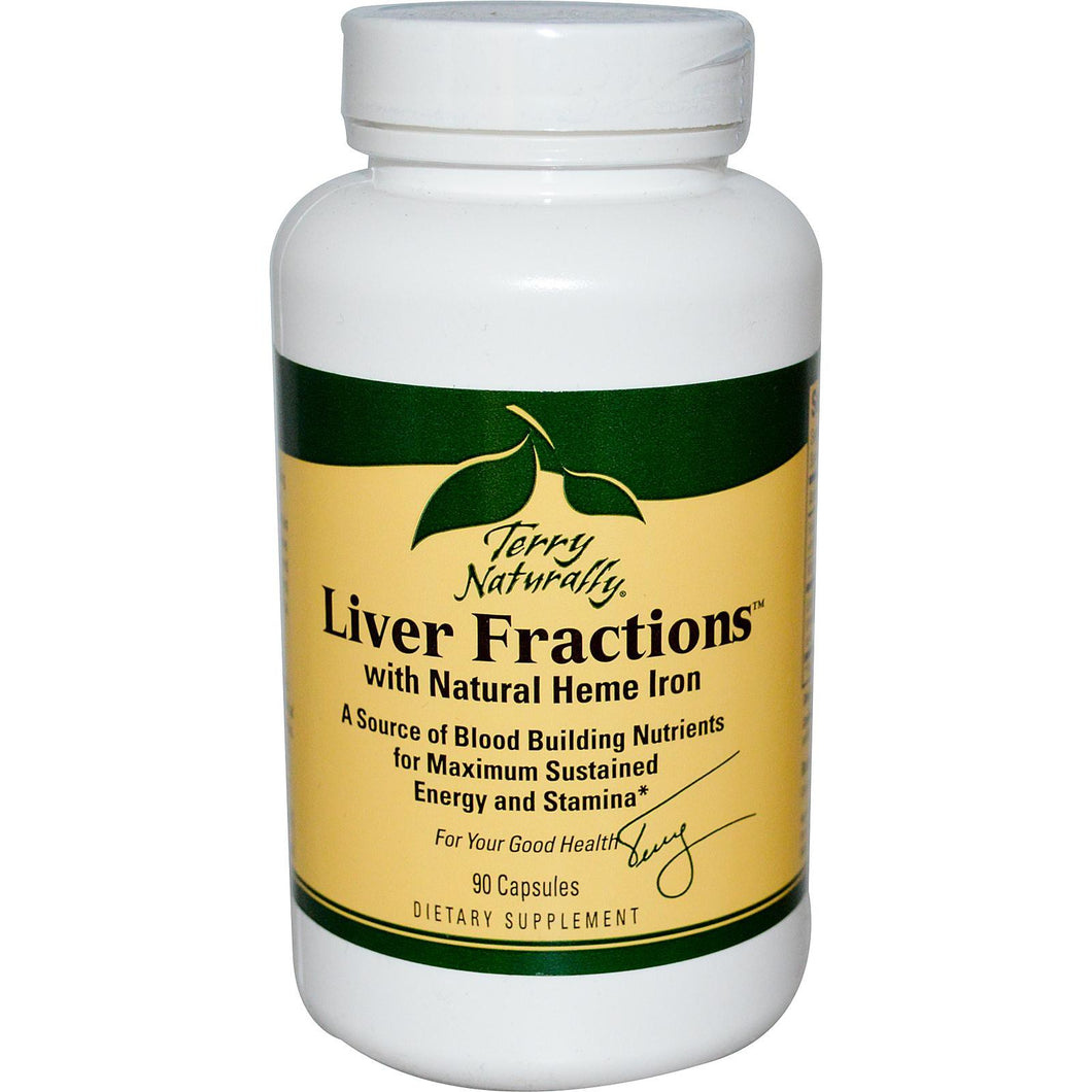 EuroPharm Terry Naturally Liver Fractions with Natural Hemme Iron 90 Capsules