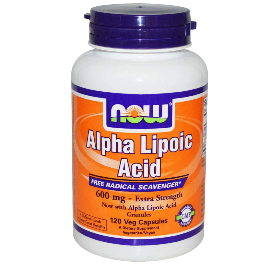 Now Foods Alpha Lipoic Acid 600mg 120 Vcaps  Dietary Supplement
