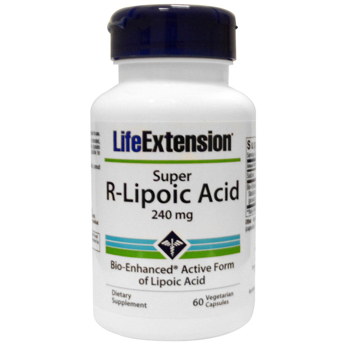 Life Extension Super R-Lipoic Acid 240mg 60 Veggie Capsules