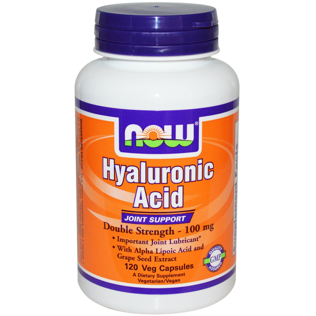 Now Foods Hyaluronic Acid Double Strength 100mg 120 Vcaps