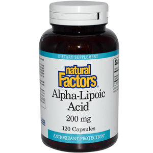 Natural Factors Alpha Lipoic Acid 200mg 120 Capsules