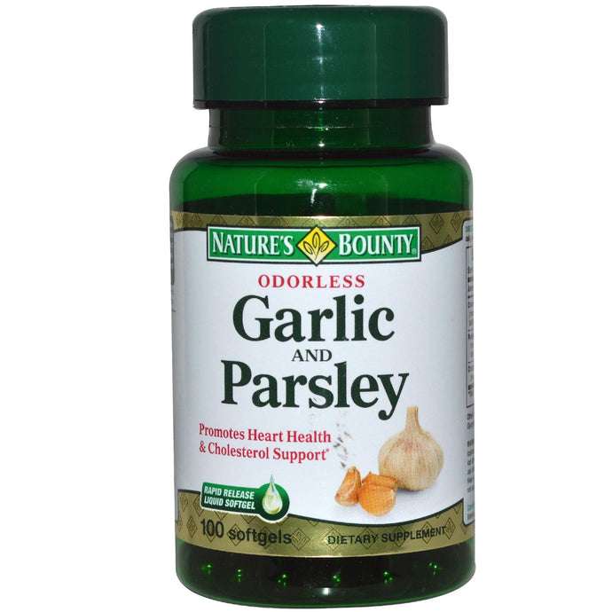 Nature's Bounty Garlic & Parsley Odourless 100 Softgels