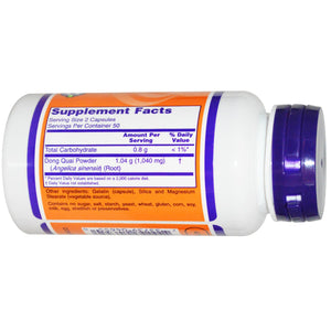 Now Foods, Dong Quai, 100 Capsules