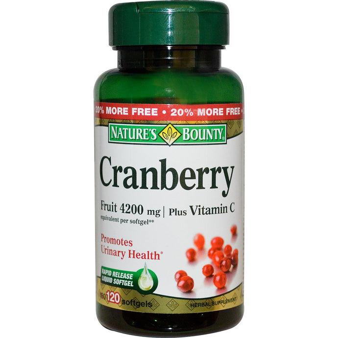 Nature's Bounty, Cranberry with Vitamin C, 250 Rapid Release Softgels