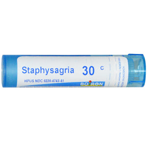 Boiron, Single Remedies, Staphysagria, 30C, Approx 80 Pellets