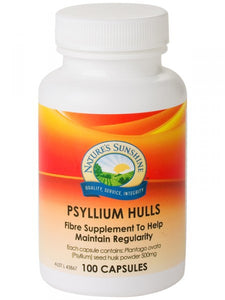 Nature's Sunshine Psyllium Hulls 500mg 100 Capsules