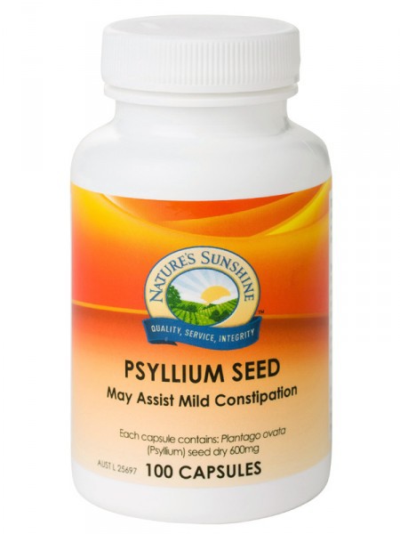 Nature's Sunshine Psyllium Seed 600mg 100 Capsules