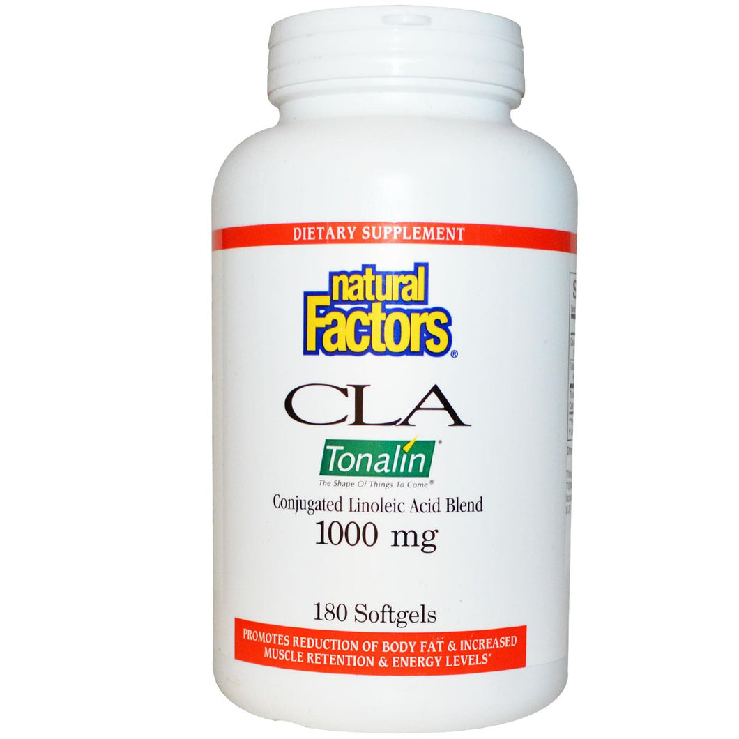 Natural Factors CLA Conjugated Linoleic Acid Blend 1000mg 180 Softgels