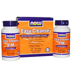 Now Foods, Easy Cleanse, 2 Bottles, 60 Vcaps Each
