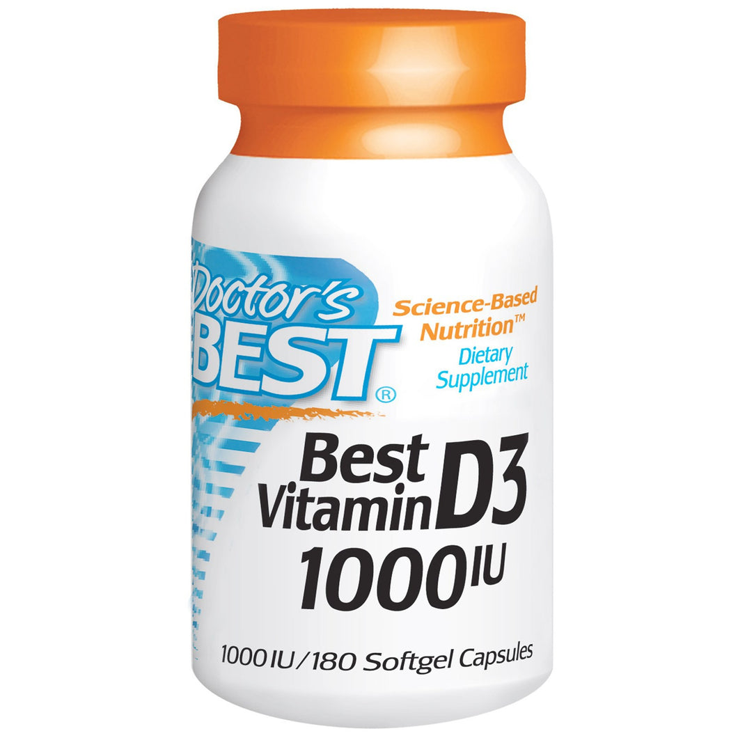Doctor's Best Best Vitamin D3 1000 IU 180 Capsules