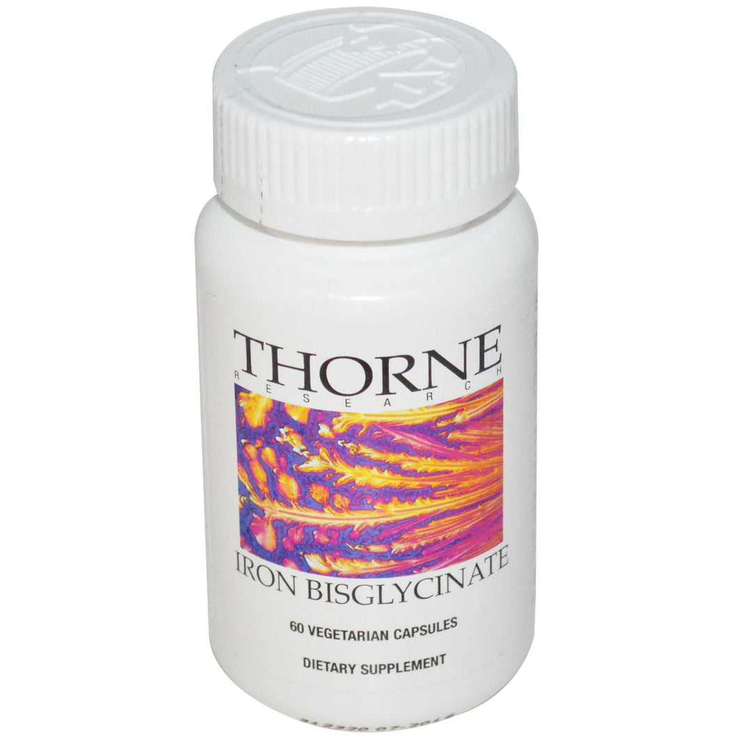 Thorne Research Iron Bisglycinate 60 Veggie Capsules