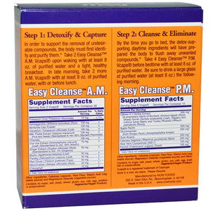 Now Foods, Easy Cleanse, 2 Bottles, 60 Vcaps Each
