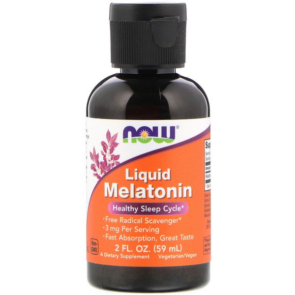 Now Foods Liquid Melatonin 2 fl oz (60ml)