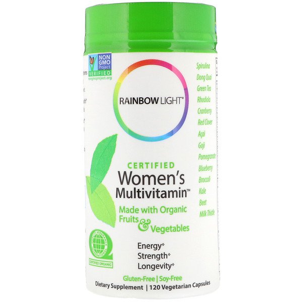 Rainbow Light Certified Women's Multivitamin 120 Vegetarian Capsules