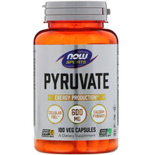Load image into Gallery viewer, Now Foods, Pyruvate, 600 mg, 100 Veg Capsules