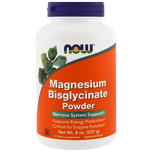 Now Foods Magnesium Bisglycinate Powder 8 oz (227g)