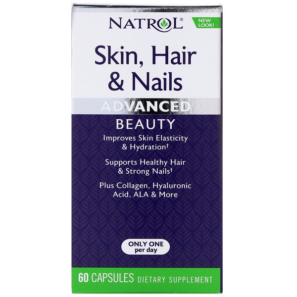 Natrol Skin Hair & Nails Advanced Beauty 60 Capsules