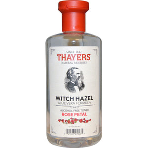 Thayers Witch Hazel Aloe Vera Formula Alcohol-Free Toner Rose Petal 12 fl oz (355ml)
