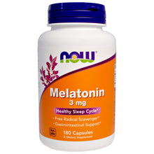 Load image into Gallery viewer, Now Foods Melatonin 3mg 180 Capsules