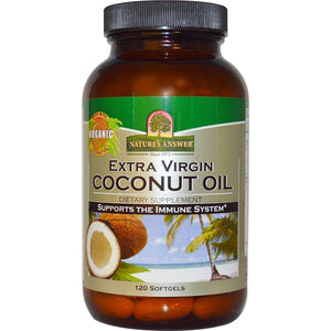 Nature's Answer, Extra Virgin Coconut Oil, 120 Softgels