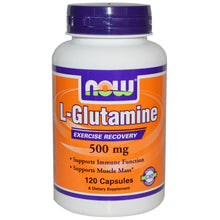Load image into Gallery viewer, Now Foods L-Glutamine 500mg 120 Capsules